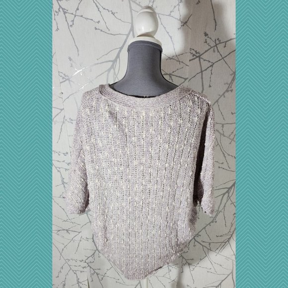 Free People Lavender Striped Oversized Rabbit Moon Cardigan - Picture 3 of 5